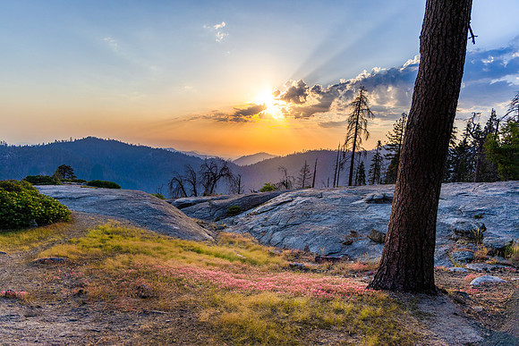 Beetle Rock Sunset at Sequoia National Park.